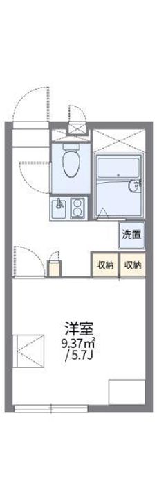 レオパレスWill 竹原201の間取り