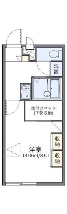 レオパレスMontPianne205の間取り