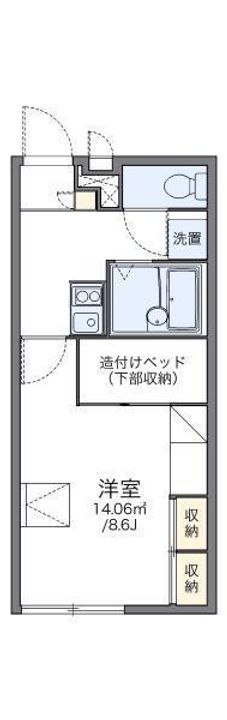レオパレスフォーサイト 松山216の間取り