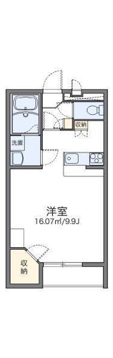 レオパレスルヴェーデュソレーユ209の間取り