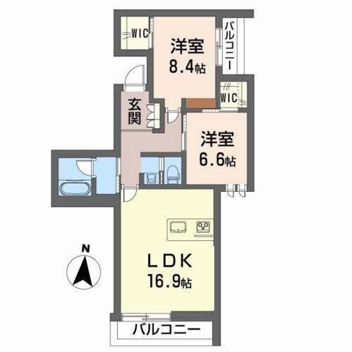 シャーメゾン小栗301の間取り