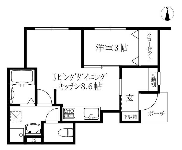 Sentia南吉田103の間取り