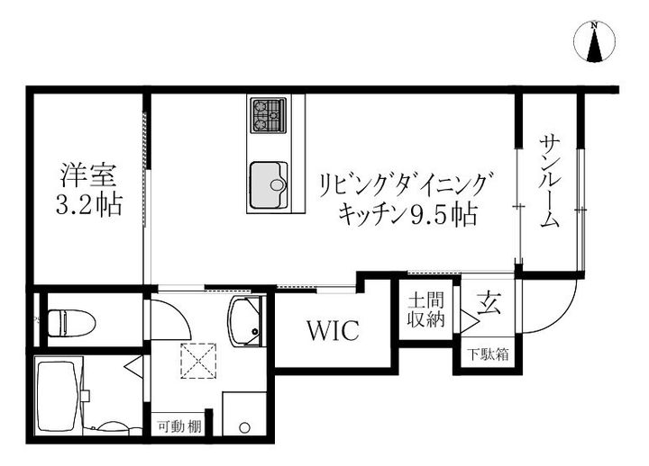 Sentia南吉田105の間取り
