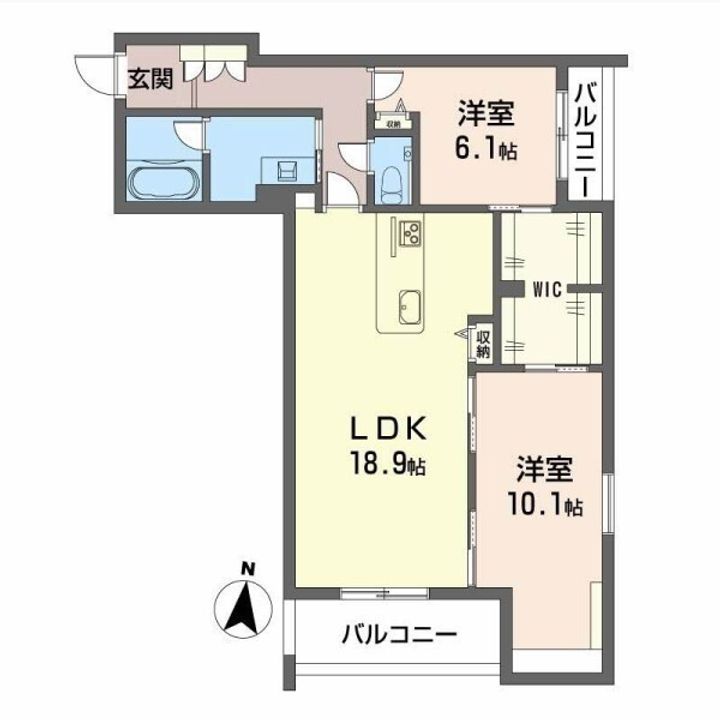 ルポ マノワール205の間取り