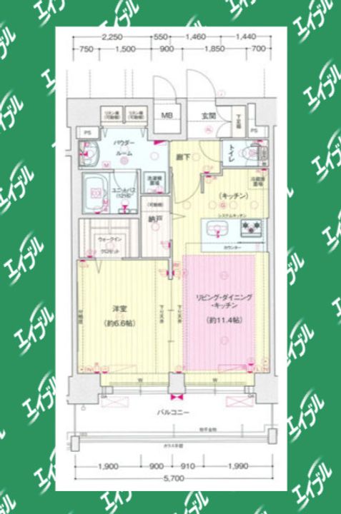 プレサンス鶴舞公園セラヴィの間取り