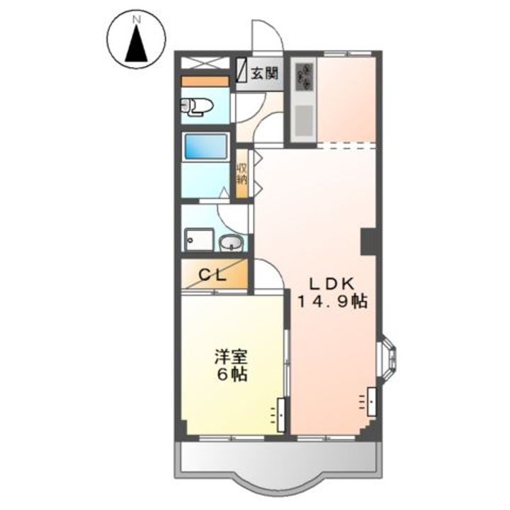 サンハイツ桜見台の間取り