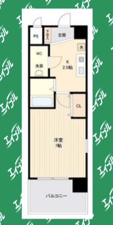 パークフラッツ金山の間取り