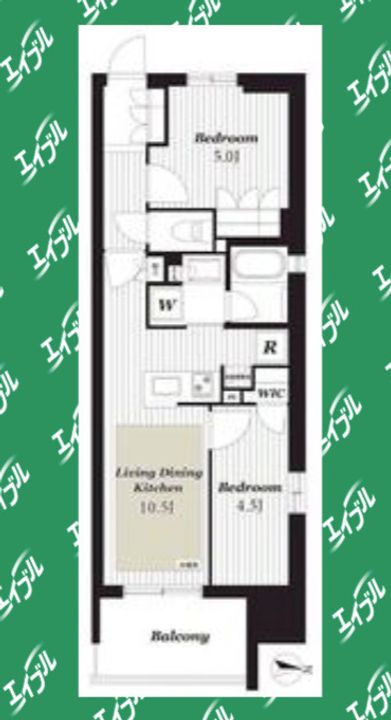 オープンレジデンシア大須FRONTの間取り