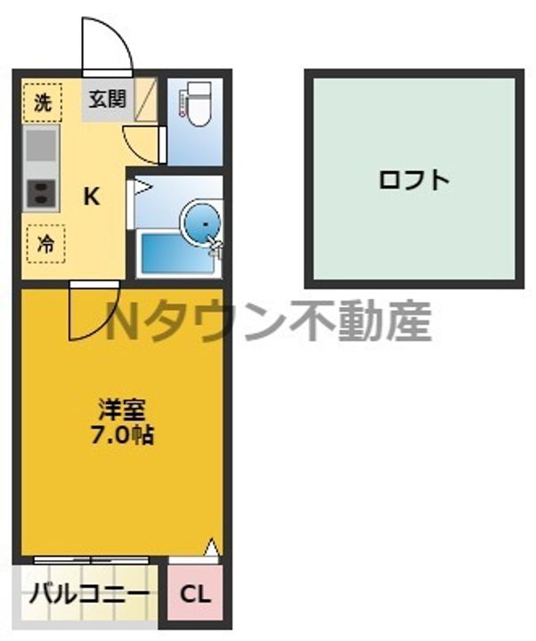 コーポなずなの間取り