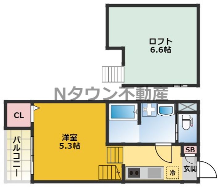サニーベール志賀町の間取り