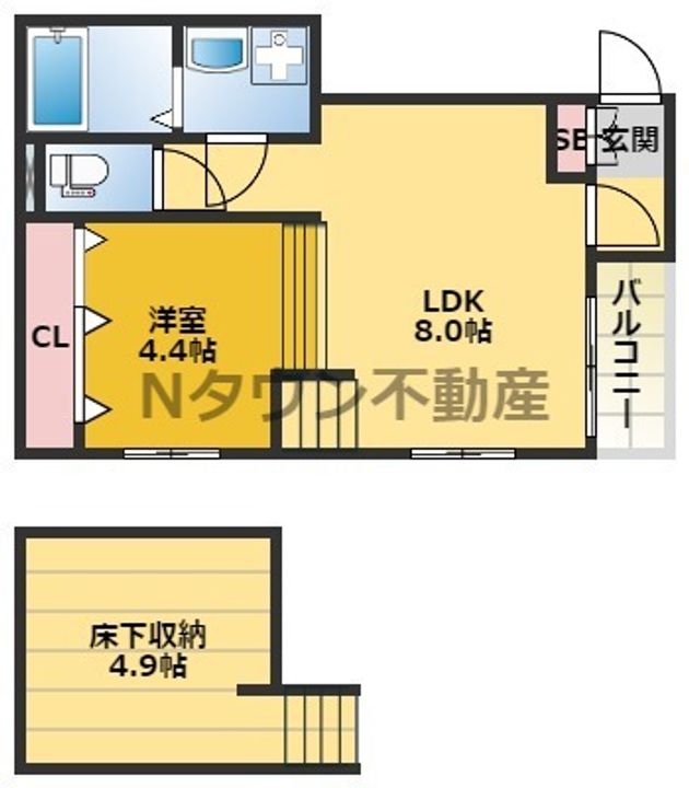 ハーモニーテラス新道101の間取り
