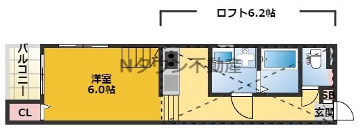 サニーベール志賀町の間取り