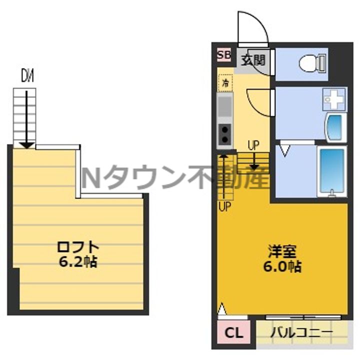 ハーモニーテラス名楽町の間取り