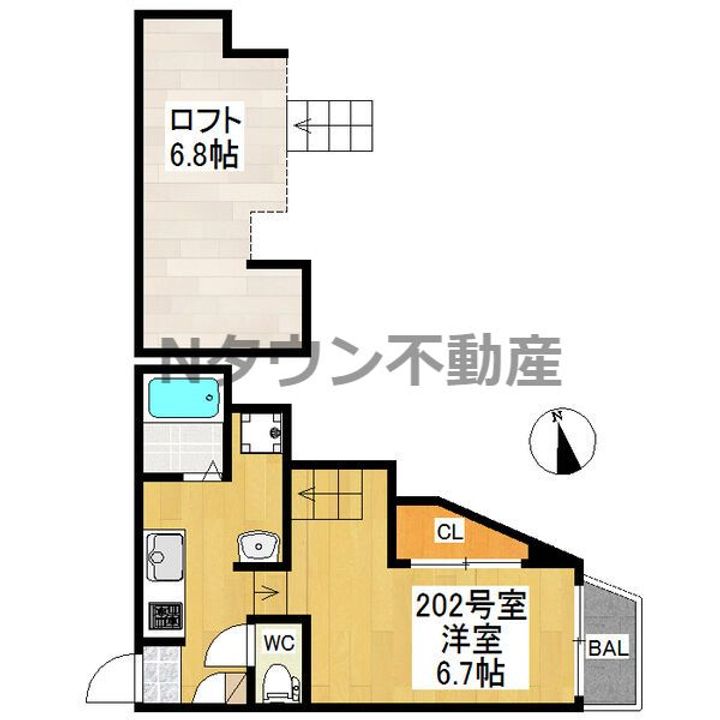 RIZESTルクシア202の間取り