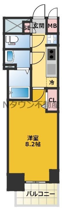 プレサンス丸の内アデルの間取り