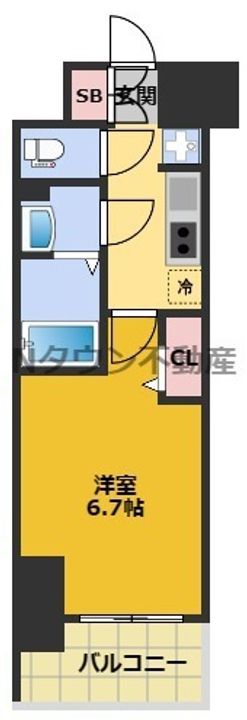 メイクス鶴舞Ⅱの間取り