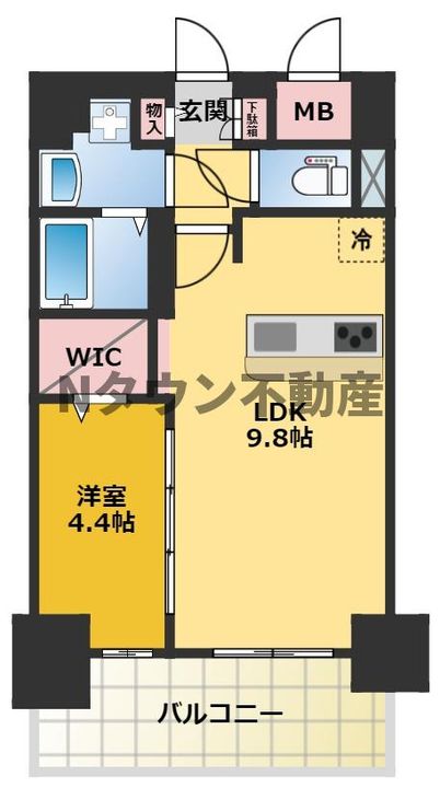 プレサンス丸の内アドブルの間取り
