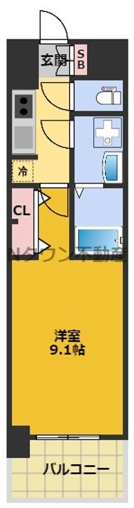 S-RESIDENCE鶴舞IIの間取り