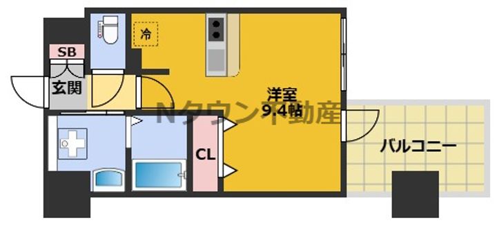 アドバンス名古屋モクシー409の間取り
