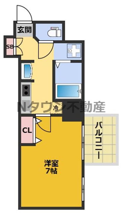 レジデンス名古屋千代田804の間取り