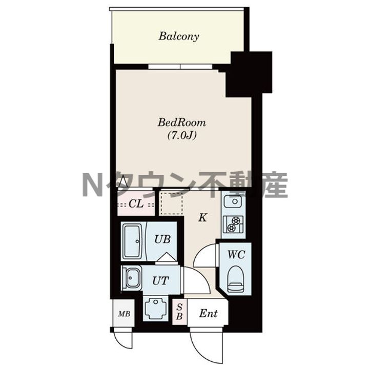 S-RESIDENCE浄心East405の間取り