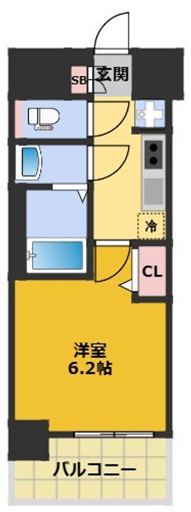 プレサンス名古屋ルクソリアの間取り