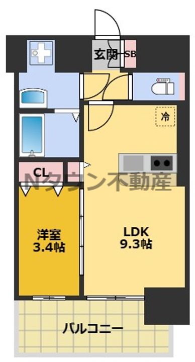 プレサンス太閤通駅前デュプルの間取り
