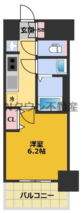 プレサンス太閤通駅前デュプルの間取り