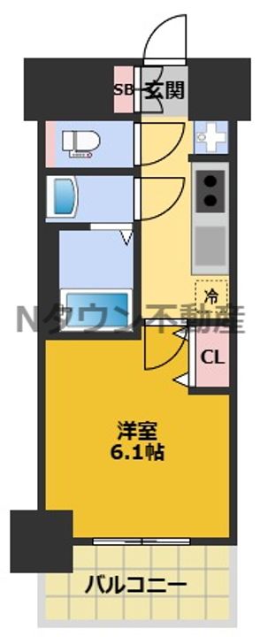 プレサンス太閤通駅前デュプルの間取り