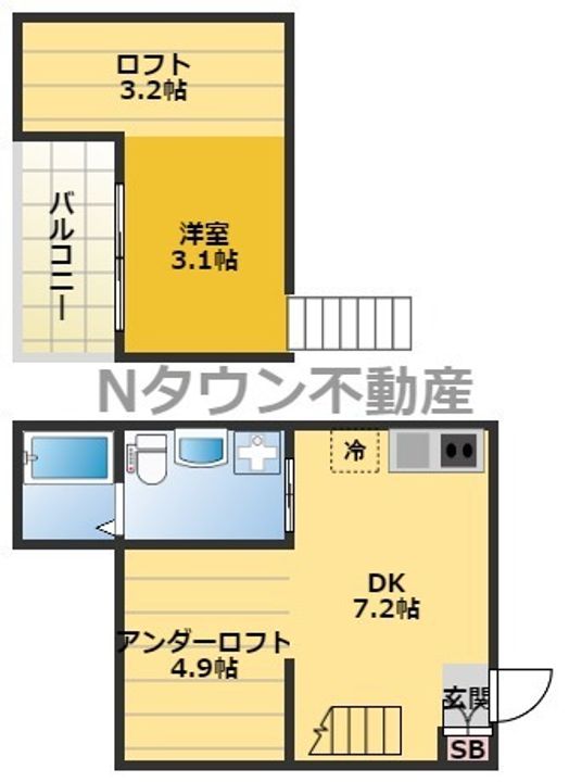 サンエイブリッジI105の間取り