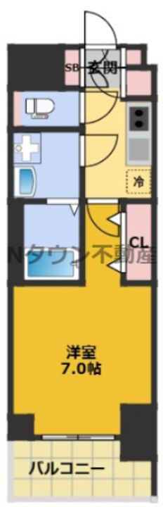 エステムコート名古屋TWIN WESTの間取り