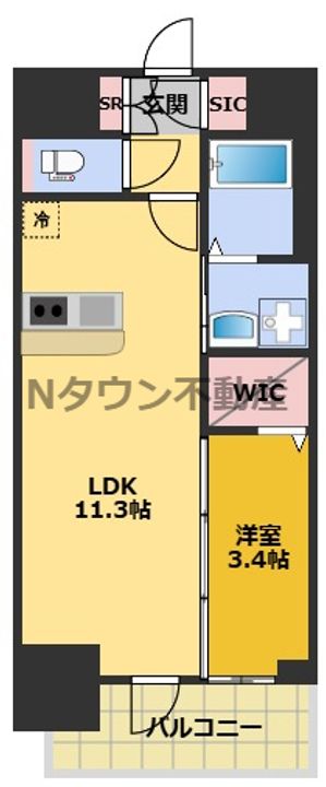 エステムコート名古屋TWIN WESTの間取り