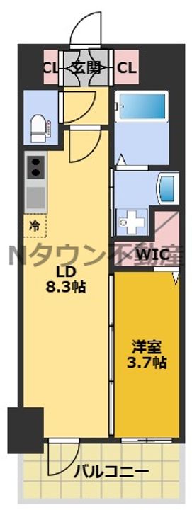 エステムコート名古屋TWIN WESTの間取り