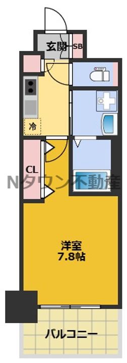 エステムコート名古屋TWIN WESTの間取り