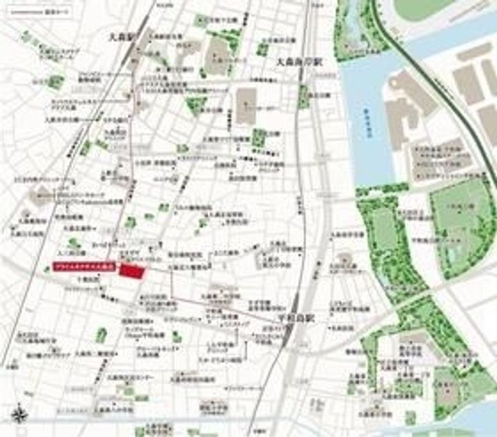 プライムネクサス大森北の地図