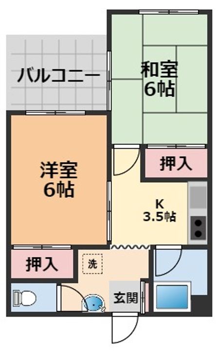 ハイツワイアールの間取り