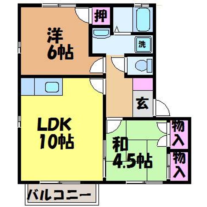 フェニックスコートA棟・B棟・B202の間取り