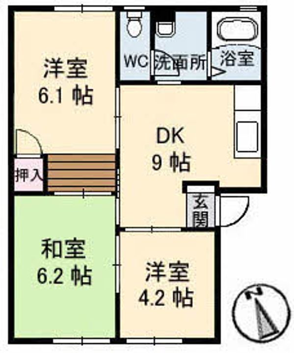 ファミール川原・102の間取り