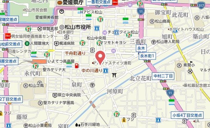 リューレント河原町802の地図