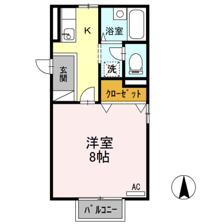 ルミエールシンコウ201の間取り