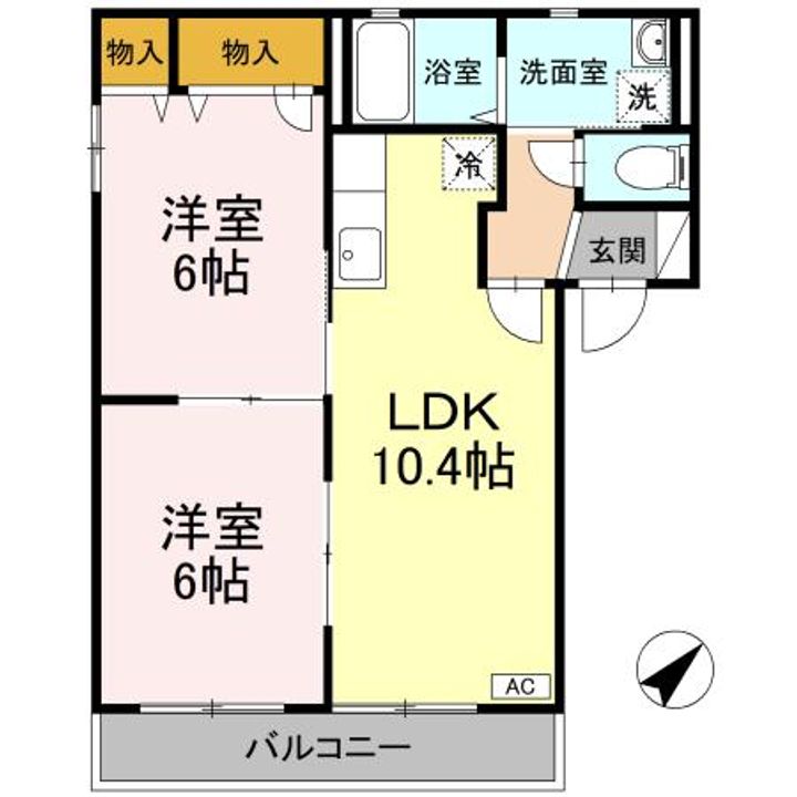 バリュージュ馬木 A・B棟の間取り