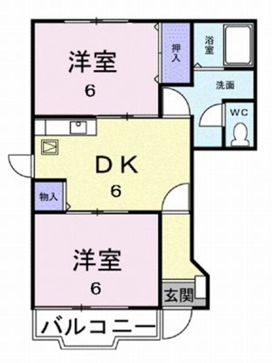 レジデンス淡路 Bの間取り