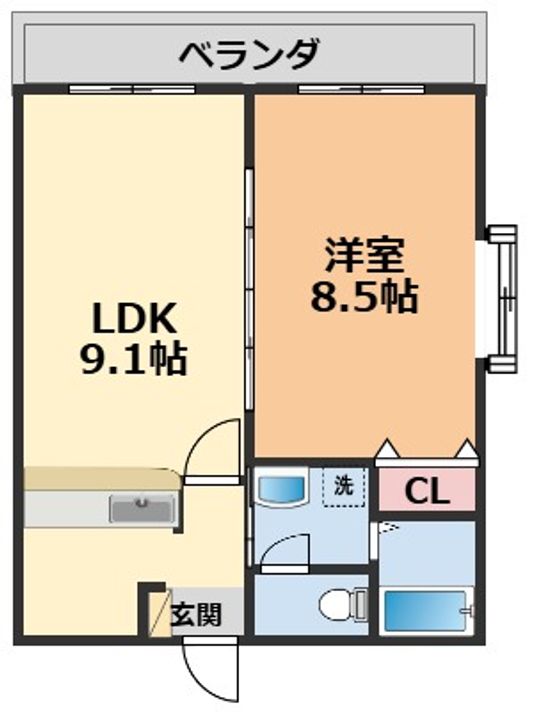 コリーヌ鷹子の間取り