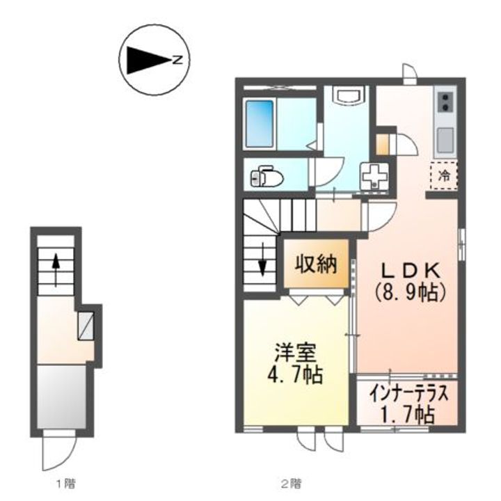 パルティール朝日ヶ丘の間取り