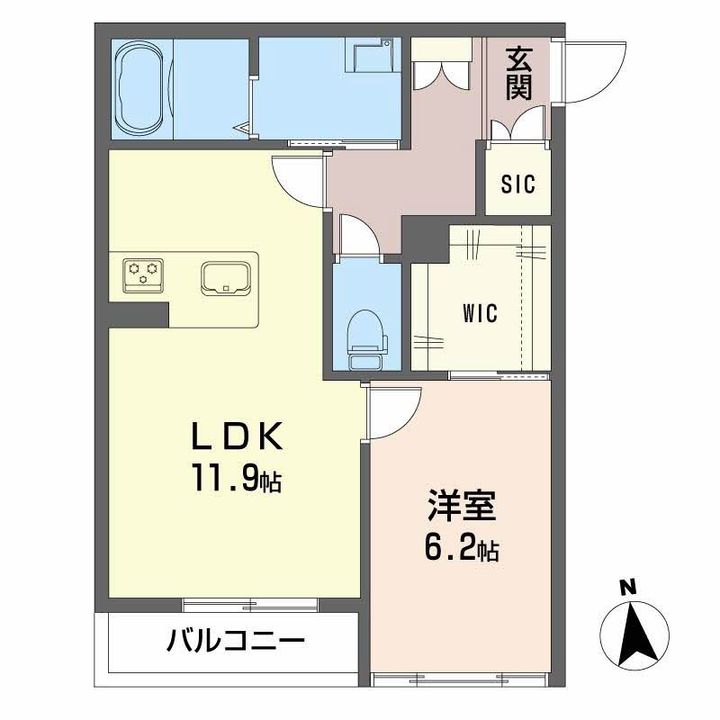 ほたる川101 号室の間取り
