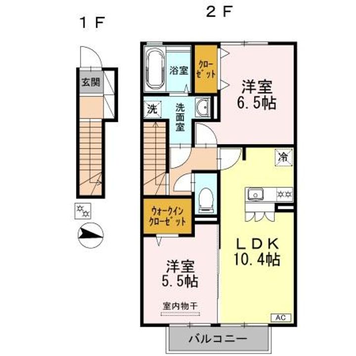 フェリシアス203の間取り
