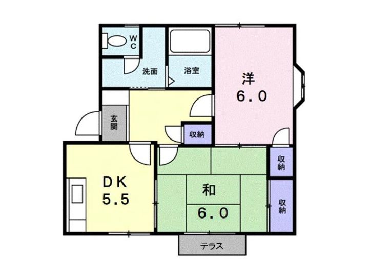 コ−ポフォレスト101の間取り