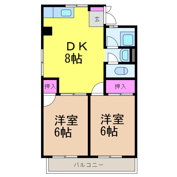 寿レジデンス・205の間取り