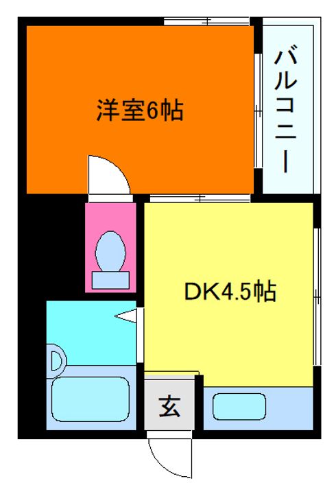 イナホハイツの間取り