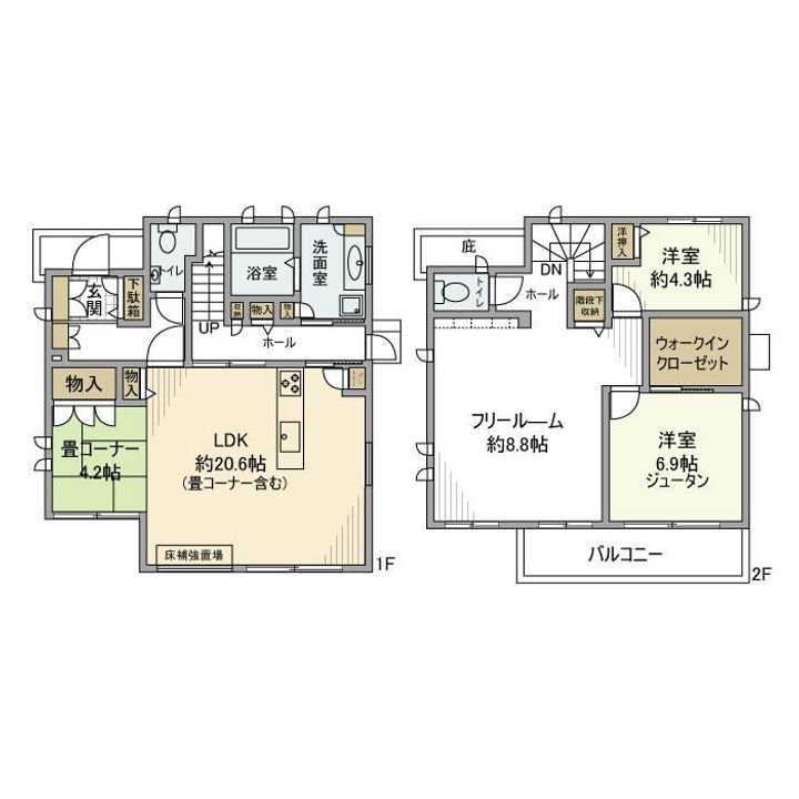 兵庫県明石市大久保町大窪(一戸建)の賃貸物件の間取り